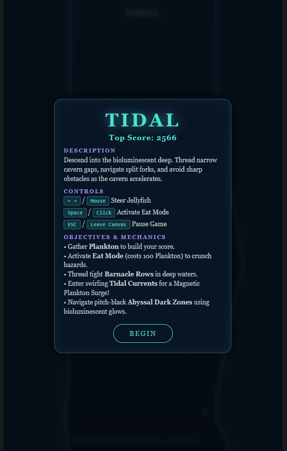 Tidal Jellyfish Game